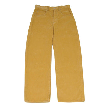Yellow Gold Corduroy Baggy Trousers Wide Leg Pants Marni 