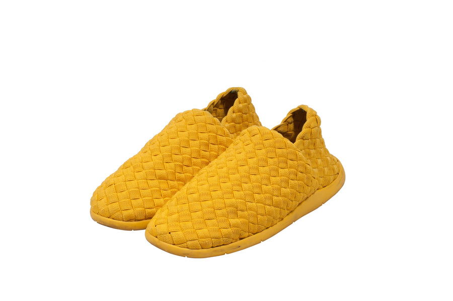 Yellow Intrecciato Slip-On Sneakers Bottega Veneta 