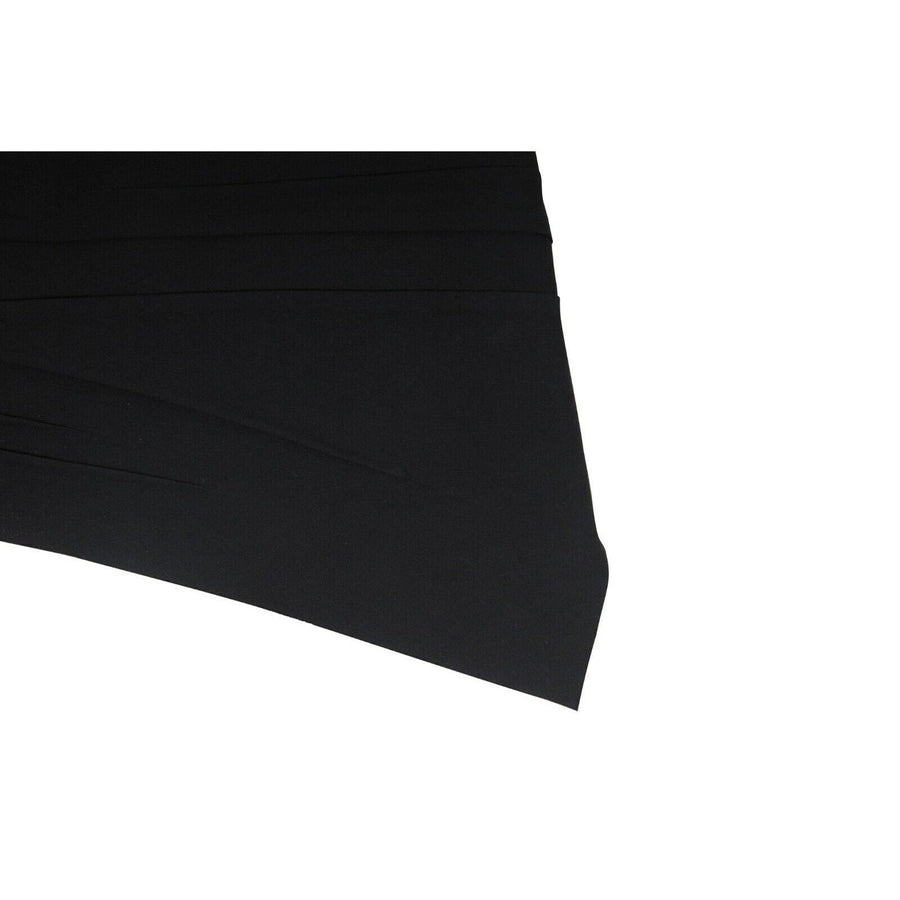 YSL Asymmetrical Short Skirt Black Embroidered Crystal SAINT LAURENT 