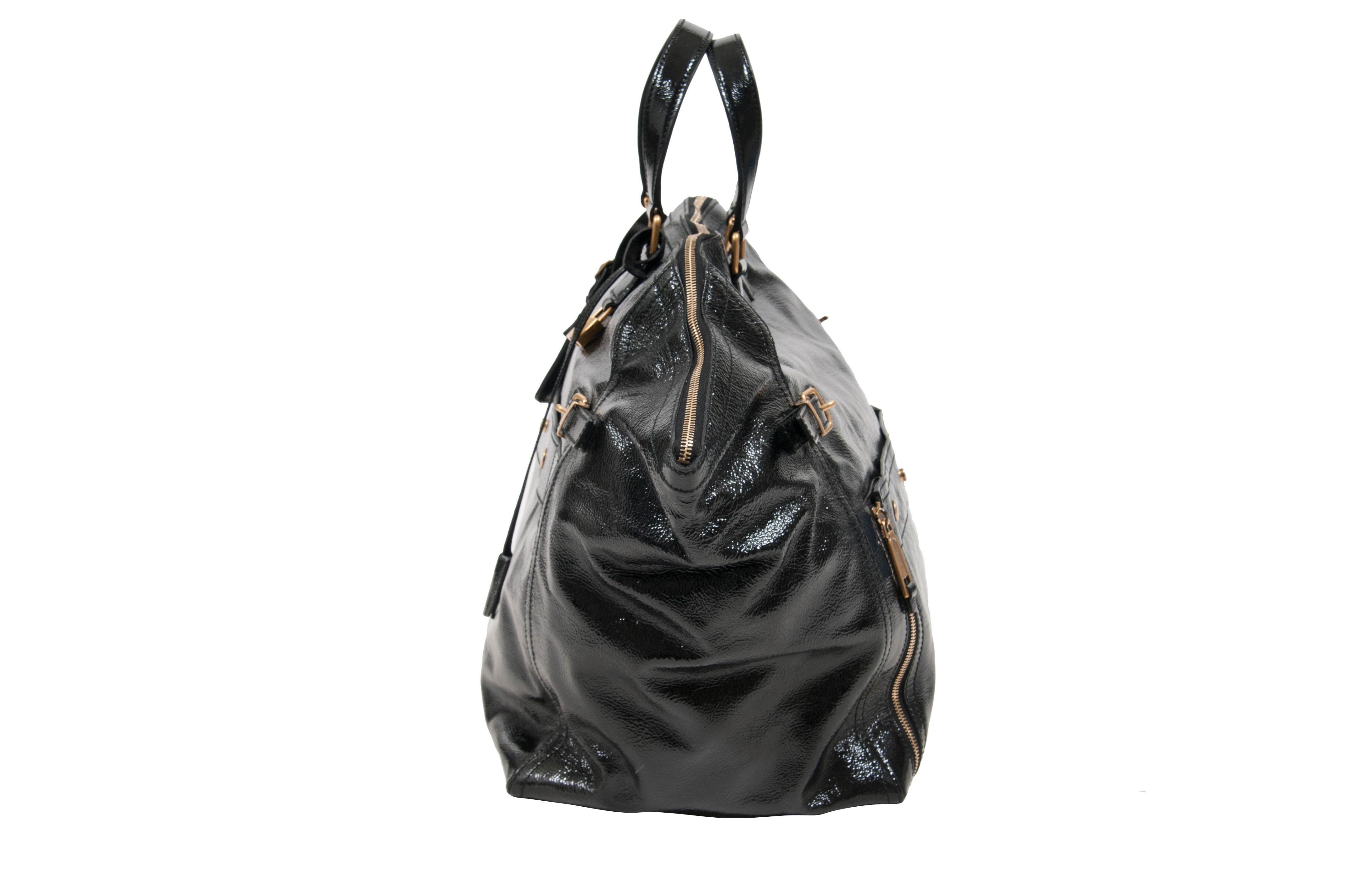 Patent leather tote Yves Saint Laurent Black in Patent leather - 27561196