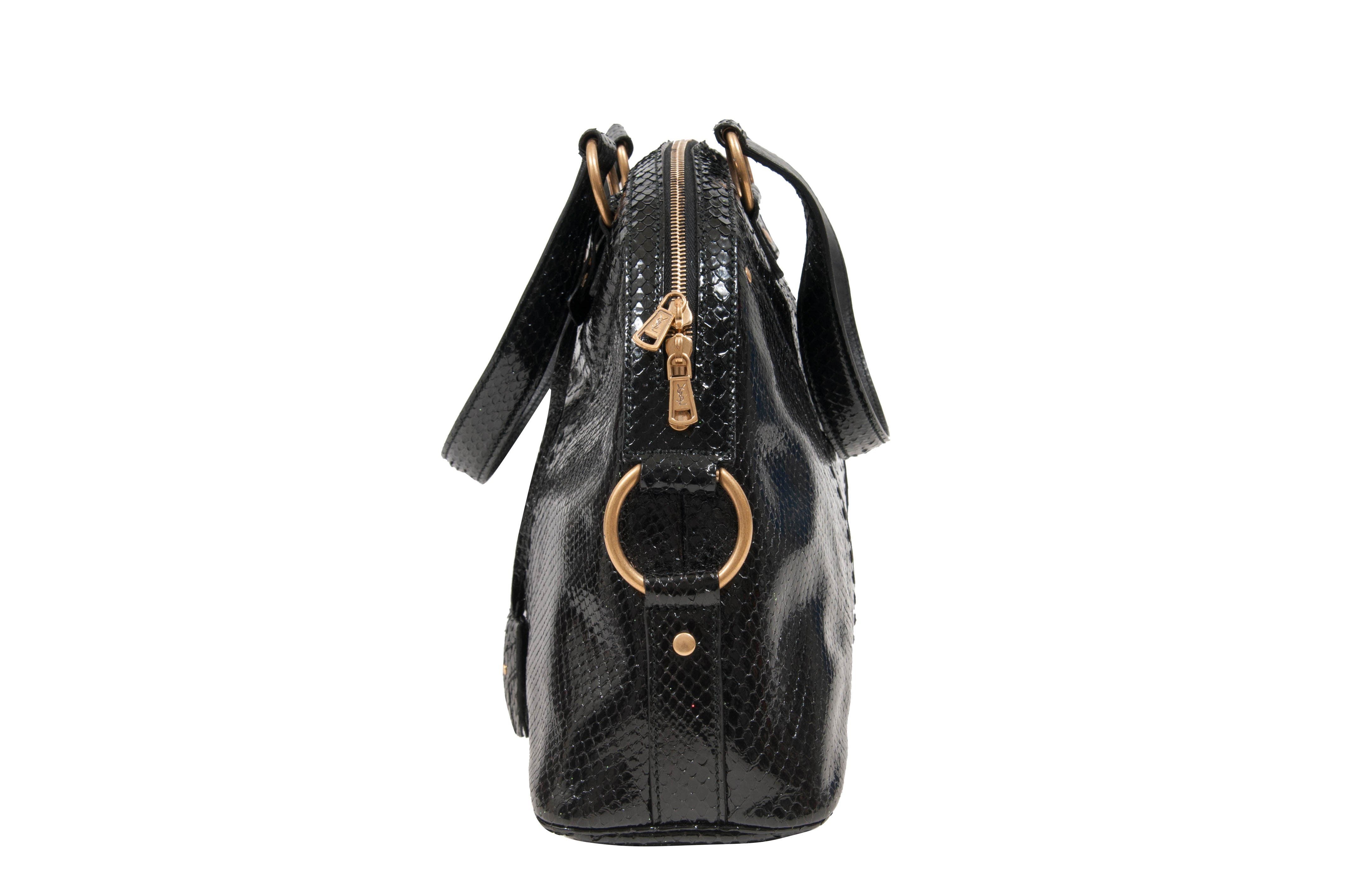YSL Vintage Sac Muse Python Handbag Purse – THE-ECHELON