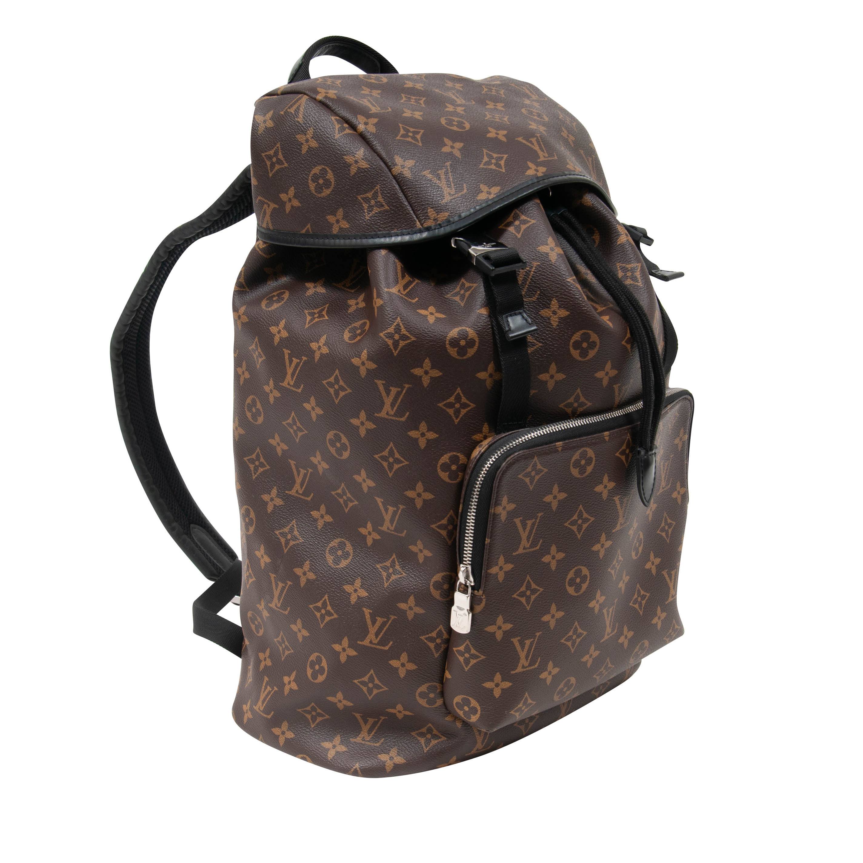 louis vuitton backpack zack monogram macassar brown Zack Backpack Monogram Macassar Canvas (Brown) – THE-ECHELON