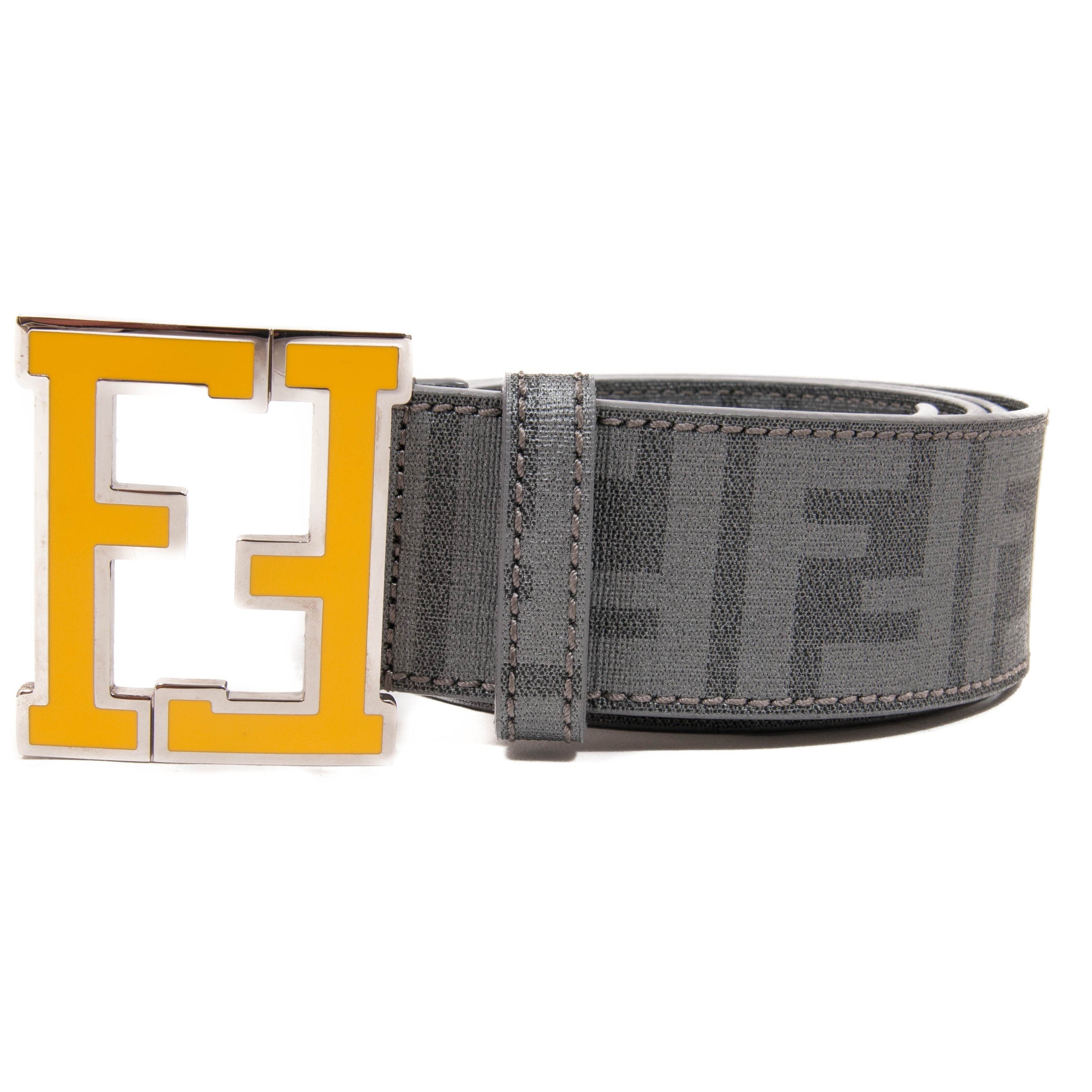 Fendi zucca belt black shops